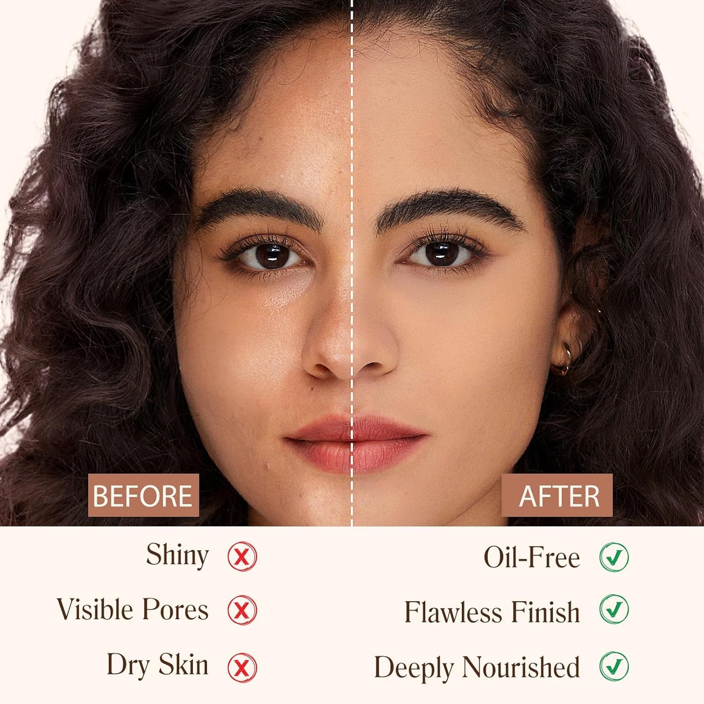 4 in 1 Foundation with SPF 50+, Longwearing & Waterproof, Color Changing Hydrating Concealer Medium Spectrum for Gym, Sport, 30G/1.05 Fl.Oz